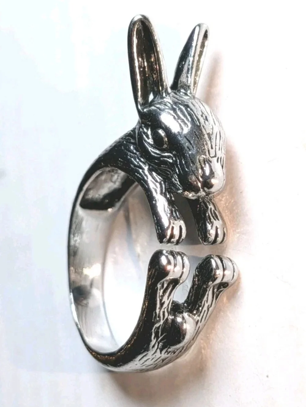 Retro Rabbit Shaped Adjustable Ring Open Ring Fashion Stereoscopic Unisex
